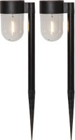 Solar Poller 2 Pack Cupola - IP44, Warmweiss, Dämmerungssensor