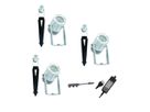 Spot de jardin à LED KOLIBRI-SET 3er - 3x3W, 3x100lm, 2700K, IP67, CRI 80, 38°, alu. eloxiert, nicht dimmbar, D=28mm, L=40mm