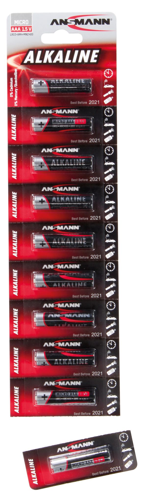Alkaline Batterie Micro AAA / LR03 - 1er Blister