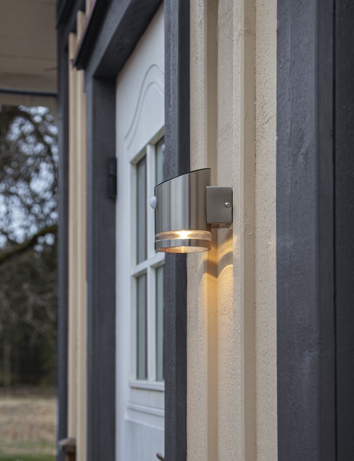 Solar Wand Laterne Venicini - Silber, Lichtfarbe Warmweiss