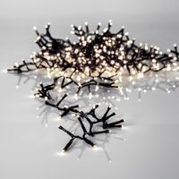 LED crispy white, Lichterkette, 540 LEDs - Schwarz, 3000K, 1080cm