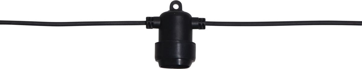 System 24 Extra, Partykette, 400x6.5cm - Schwarz, Warmweiss