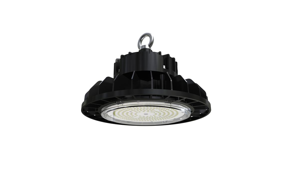 HiCloud LED 150W - Kaltgewalzter Stahl, schwarz, Befestigungsschrauben inklusiv. L=137mm, B=165mm