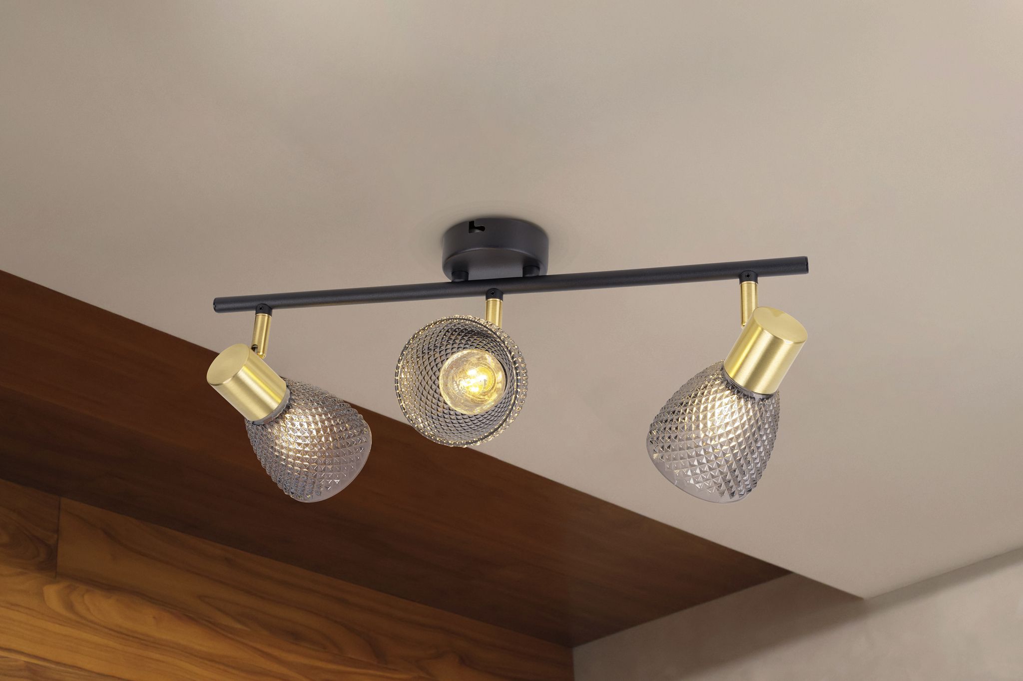 3er Spot Wand-/Deckenleuchte LINDITA exkl. Leuchtmittel - E14, IP20, 230V