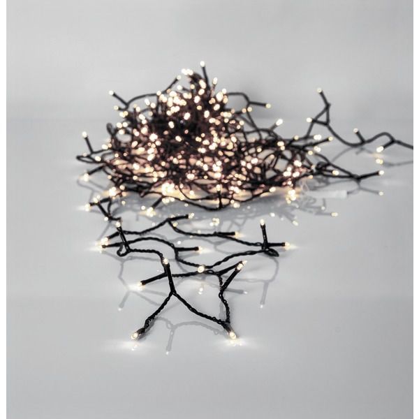 LED crispy white, Lichterkette, 360 LEDs - Schwarz, 3000K, 2520cm