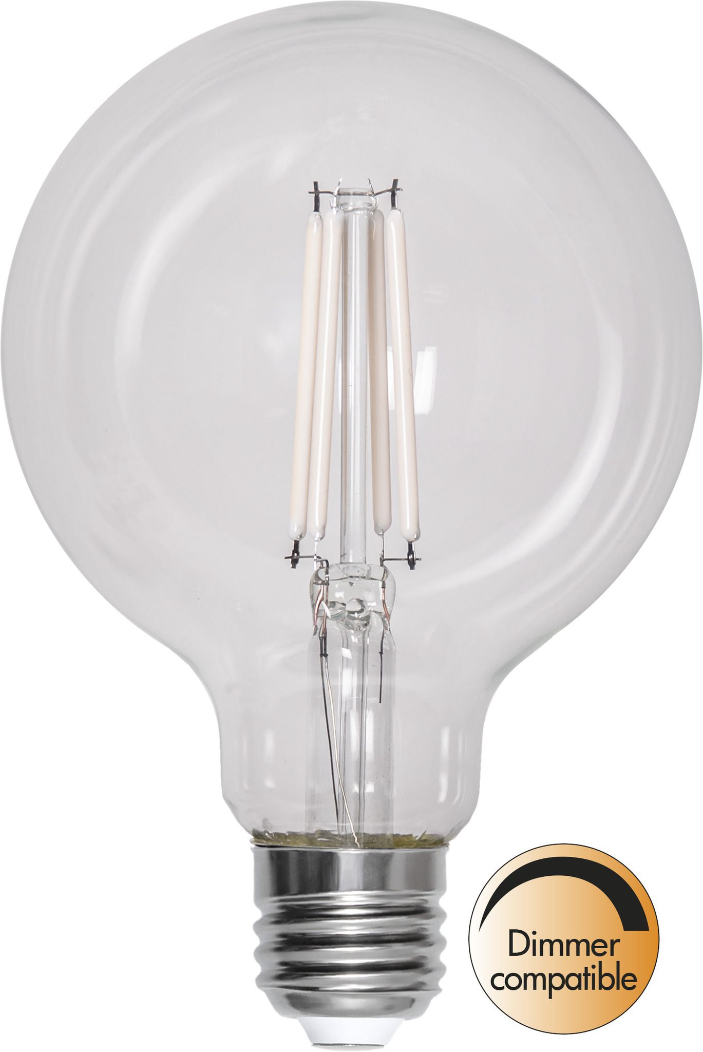 LED Leuchtmittel E27 G95 Klar Filament - E27, 806Lm, 2700K, 7W, 230V