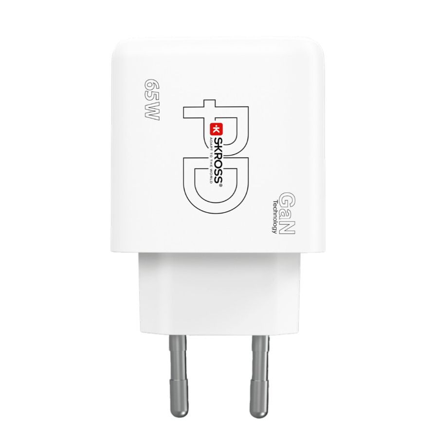 Power Charger 65W GaN EU - Out: 2-Pol EU, In: 1xUSB-C PD 5.0V, max. 65W, 1xUSB-C 5.0V, max. 20.0W, 1xUSB-A 5.0V, max. 18.0W