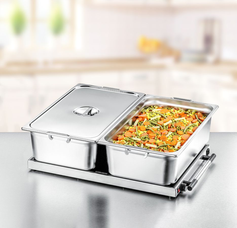 WARMHALTEPLATTE WPR 407E - Edelstahl, 400W