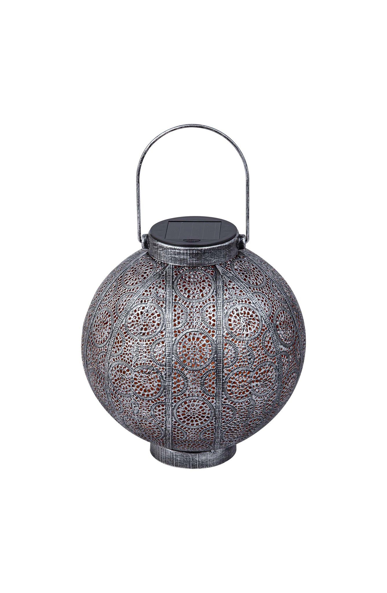 Solar Laterne MENKAR - Amber LED, IP44, 1800K
