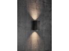 Canto maxi kubi 2, Wandleuchte, Schwarz - GU10, max. 2x28W, IP44