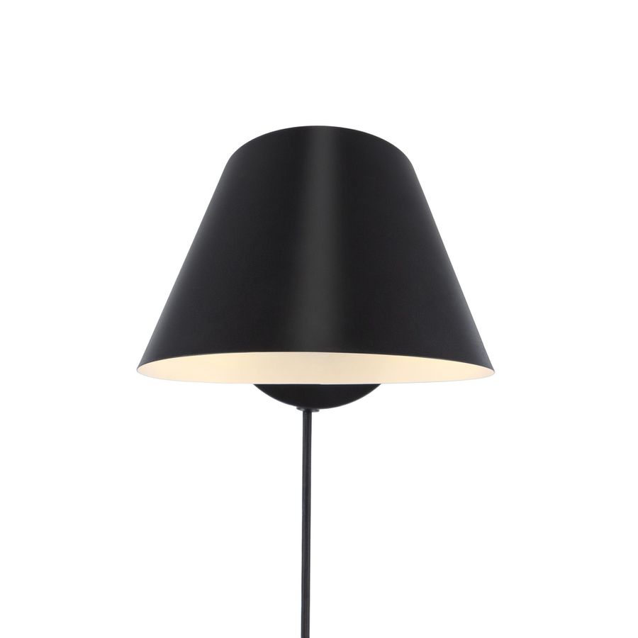 Stay Short, Wandleuchte, Schwarz - E27, max. 60W, IP20