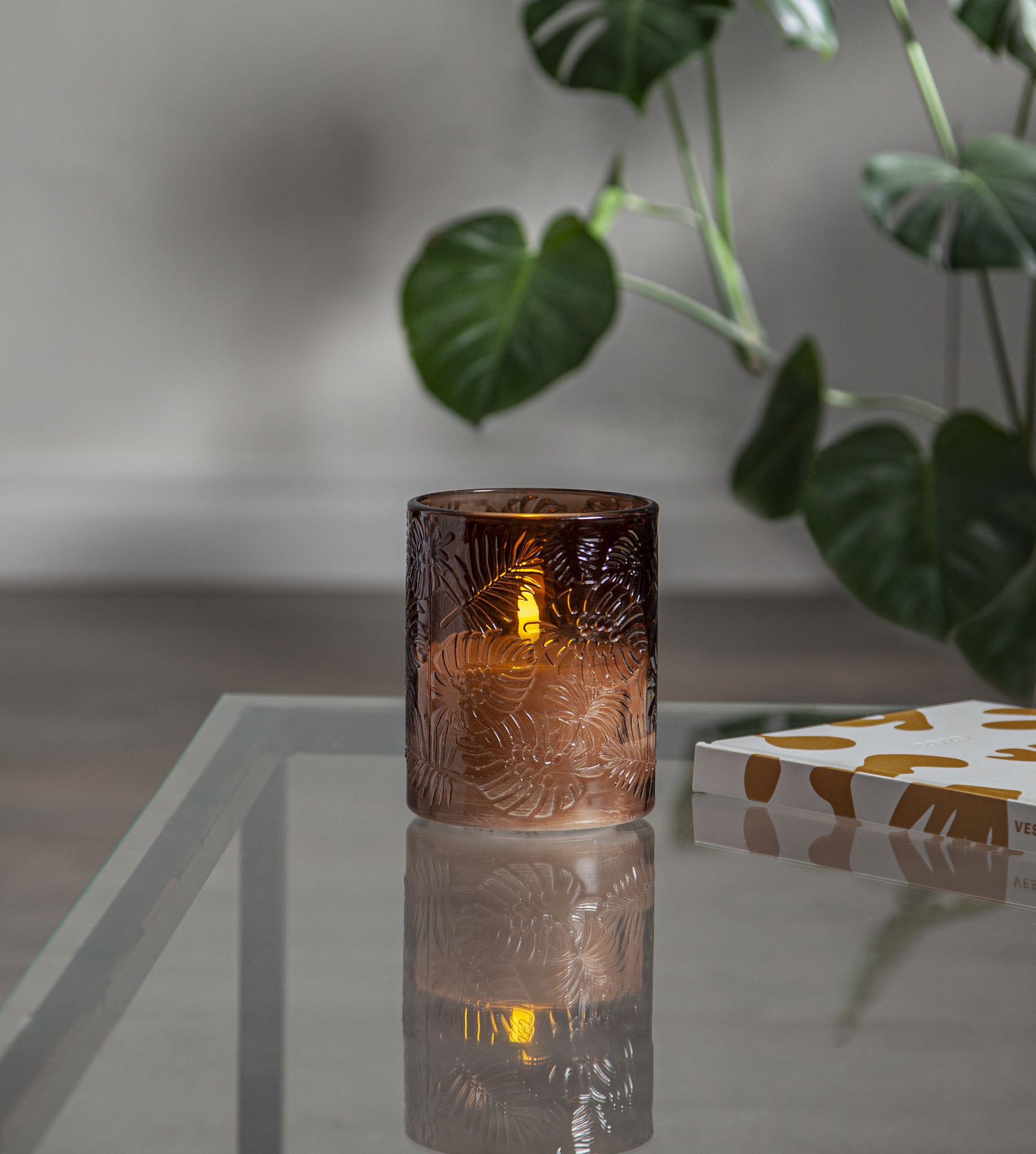 LED Pillar Kerze Flamme Leaf - IP20, Warmweiss, 1 LED's