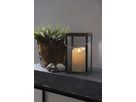 LED Pillar Kerze M-Twinkle - Outdoor, Elfenbein, 15cm Höhe, Timerfunktion