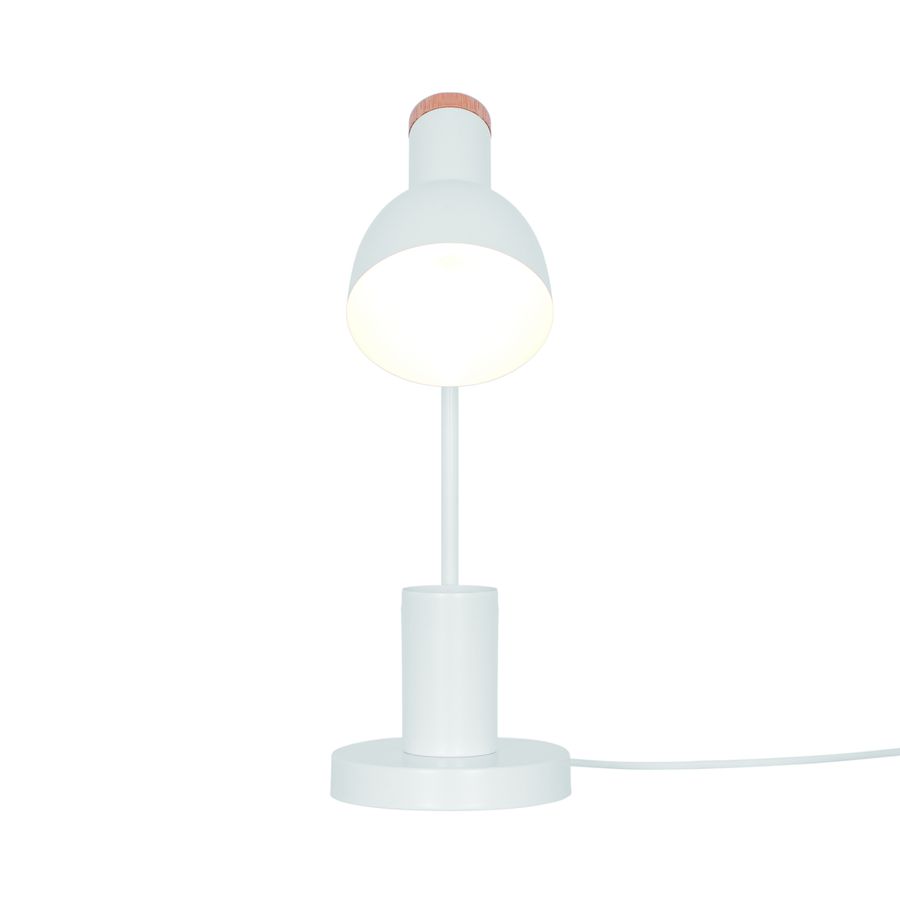 Tischleuchte Devone Weiss - 15W, E27, IP20