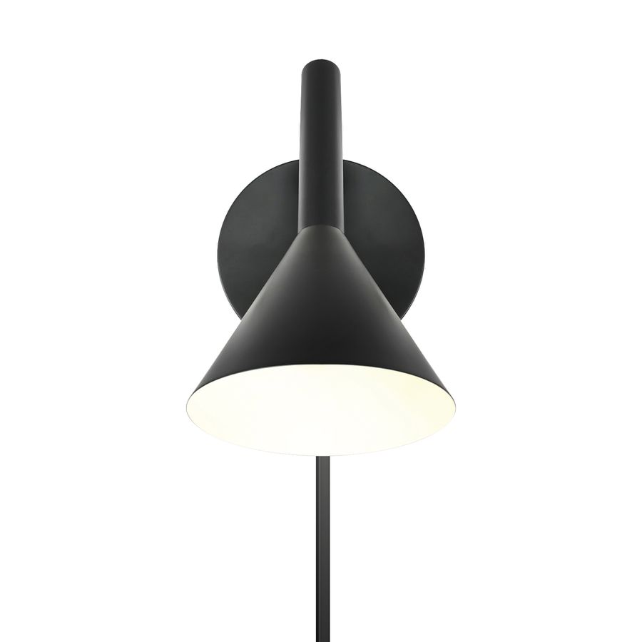 Wandleuchte Kelvis Schwarz - GU10, IP20, 230V