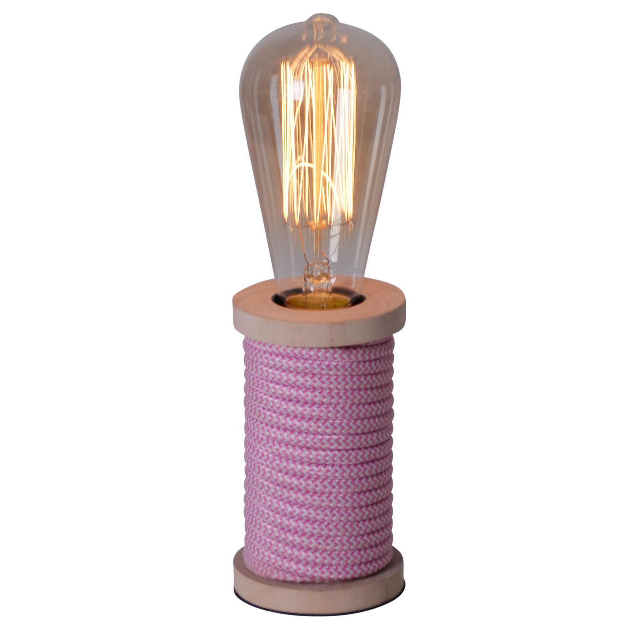 Tischleuchte Max pink/weiß h: 12cm - E27, 40W, IP20