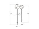 Outdoor Decoration Sphere - IP44, Warmweiss, 96 LED's