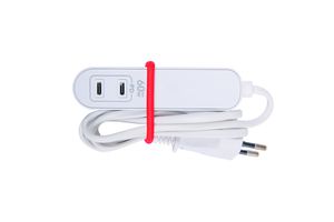 TRAVEL STATION EU USB-C - 2x USB-C 3: 5V DC 60W, EU-Stecker, 1.5m Kabel H05VVH2-F 2x1.0mm2