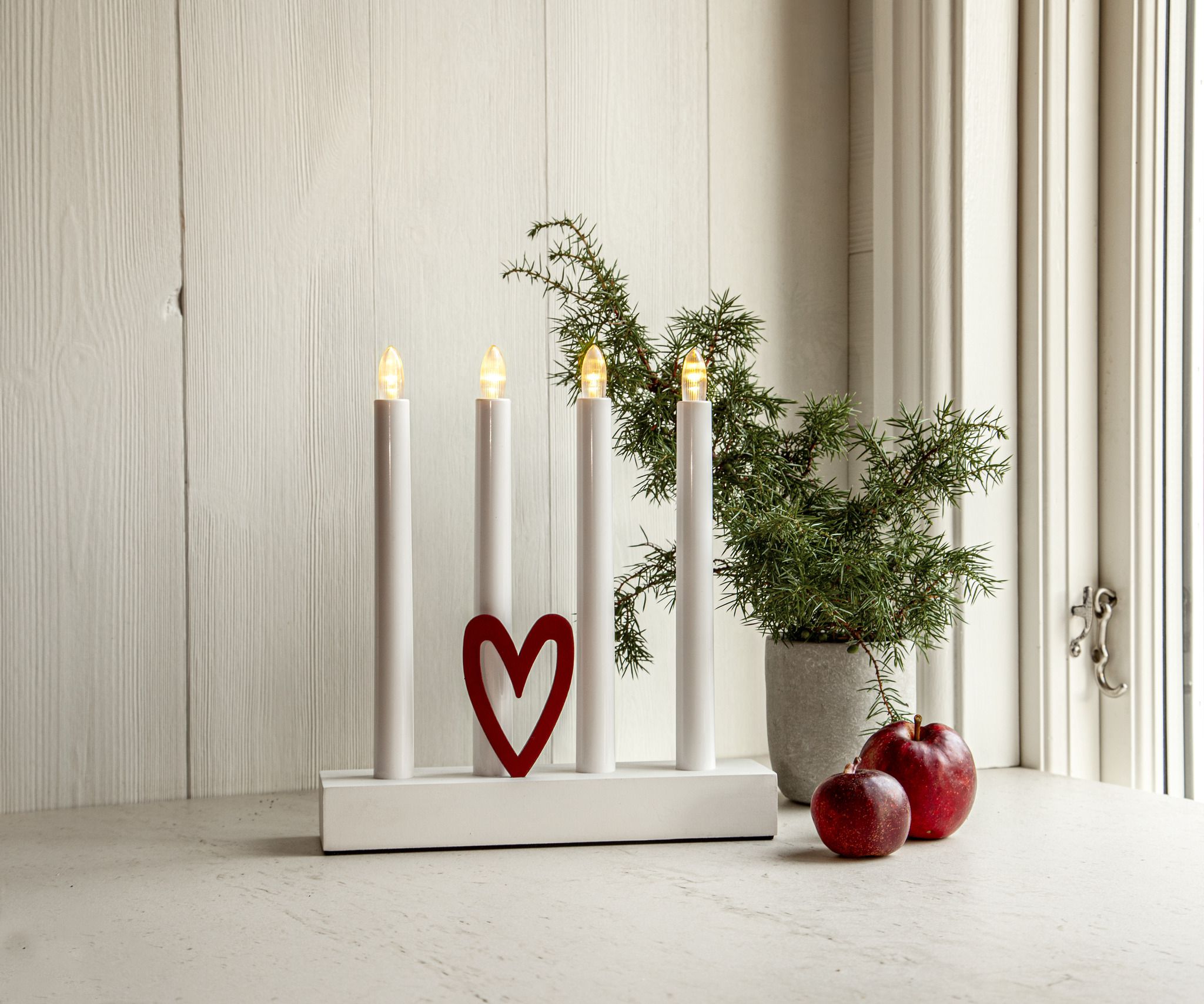 Kerzenleuchter HILMA - IP20, Weiss, Warmweiss