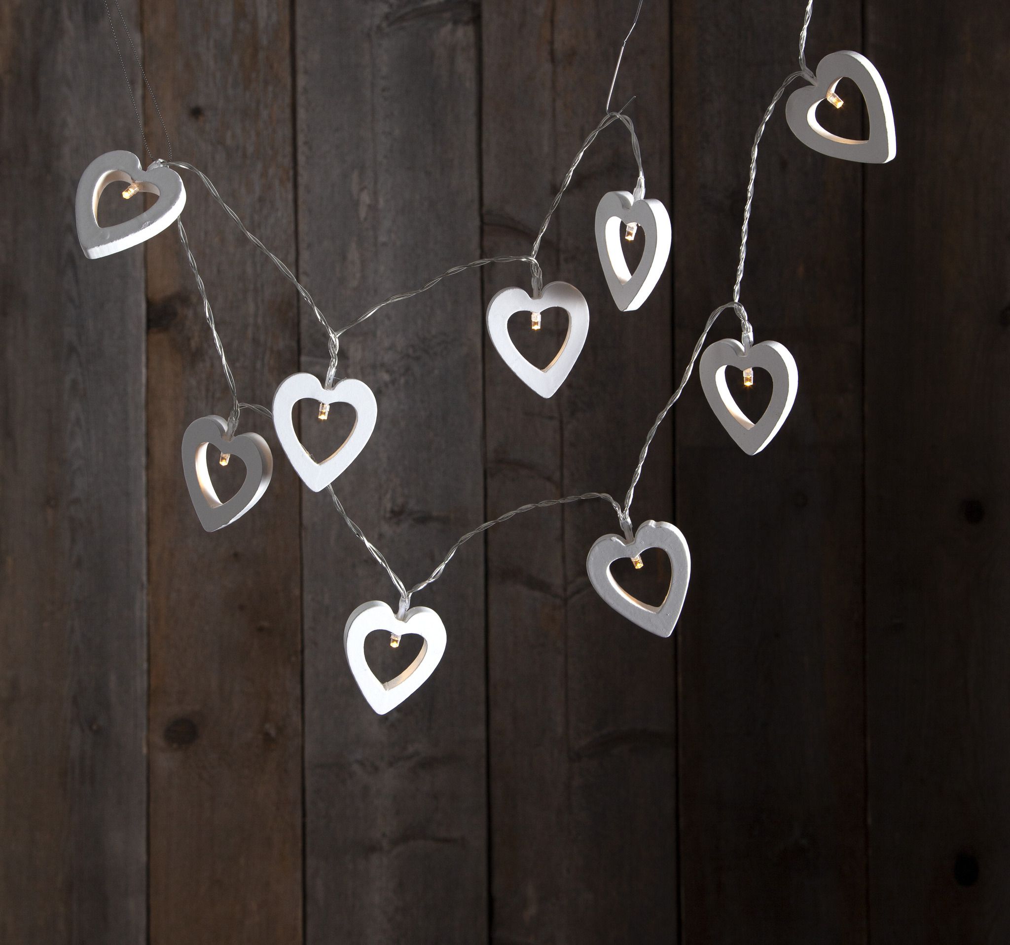 Lichterkette Woodworks - IP20, Warmeiss, 10 LED's