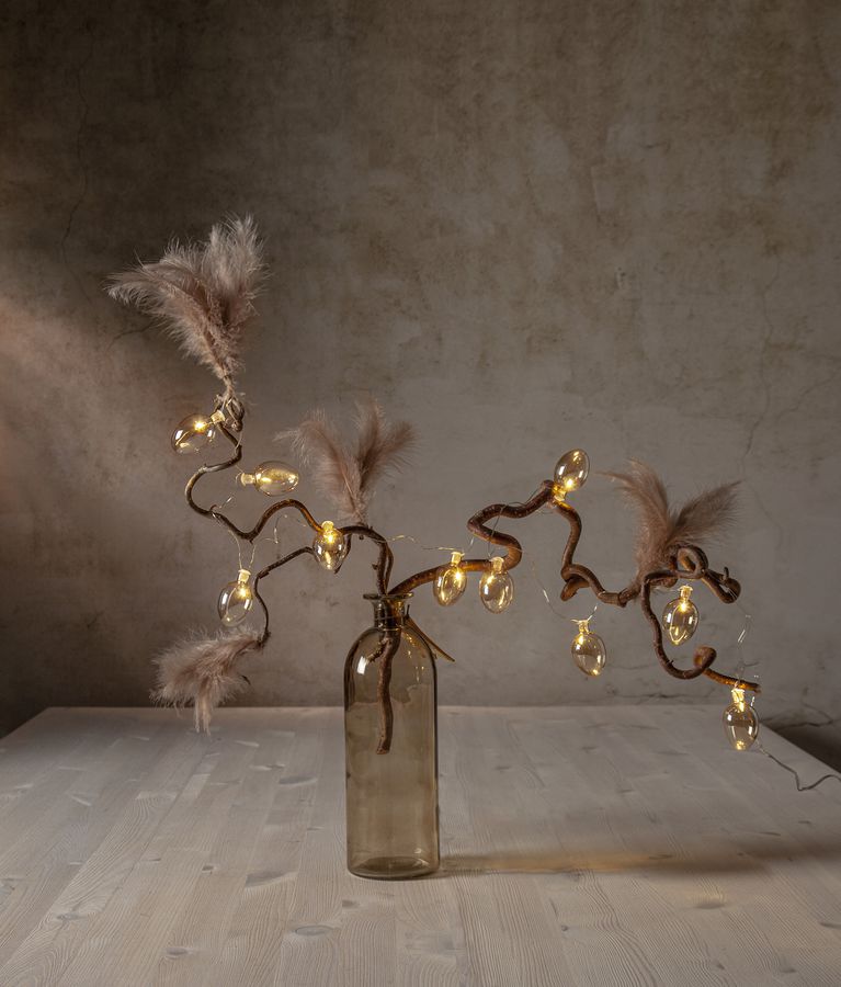 Lichterkette Shimmer - IP20, Beige, Warmweiss