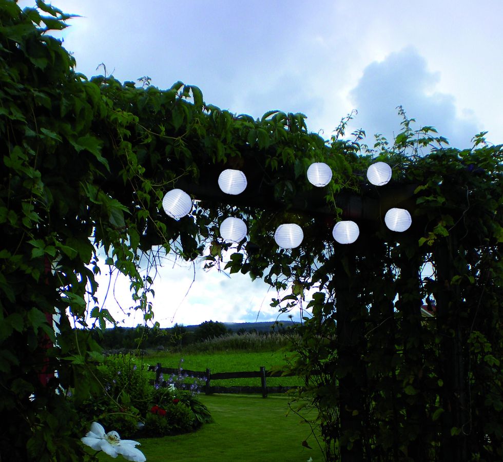 Solar Lichterkette Festival - Weiss, Lichtfarbe Kaltweiss
