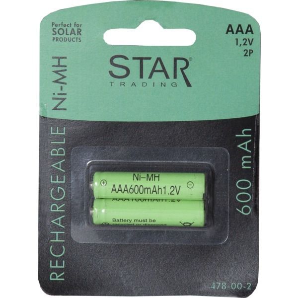 Wiederaufladbare AAA - 1,2V 600mAh Ni-MH