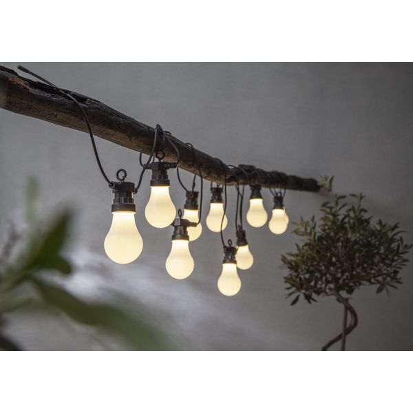 Lichterkette Circus - IP44, Warmweiss, 10 LED's, 405cm