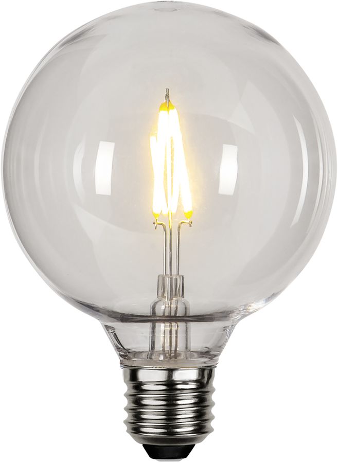 LED Leuchtmittel E27 G95 Outdoor Lighting PC Cover Filament - E27, 100Lm, 1W, 230V