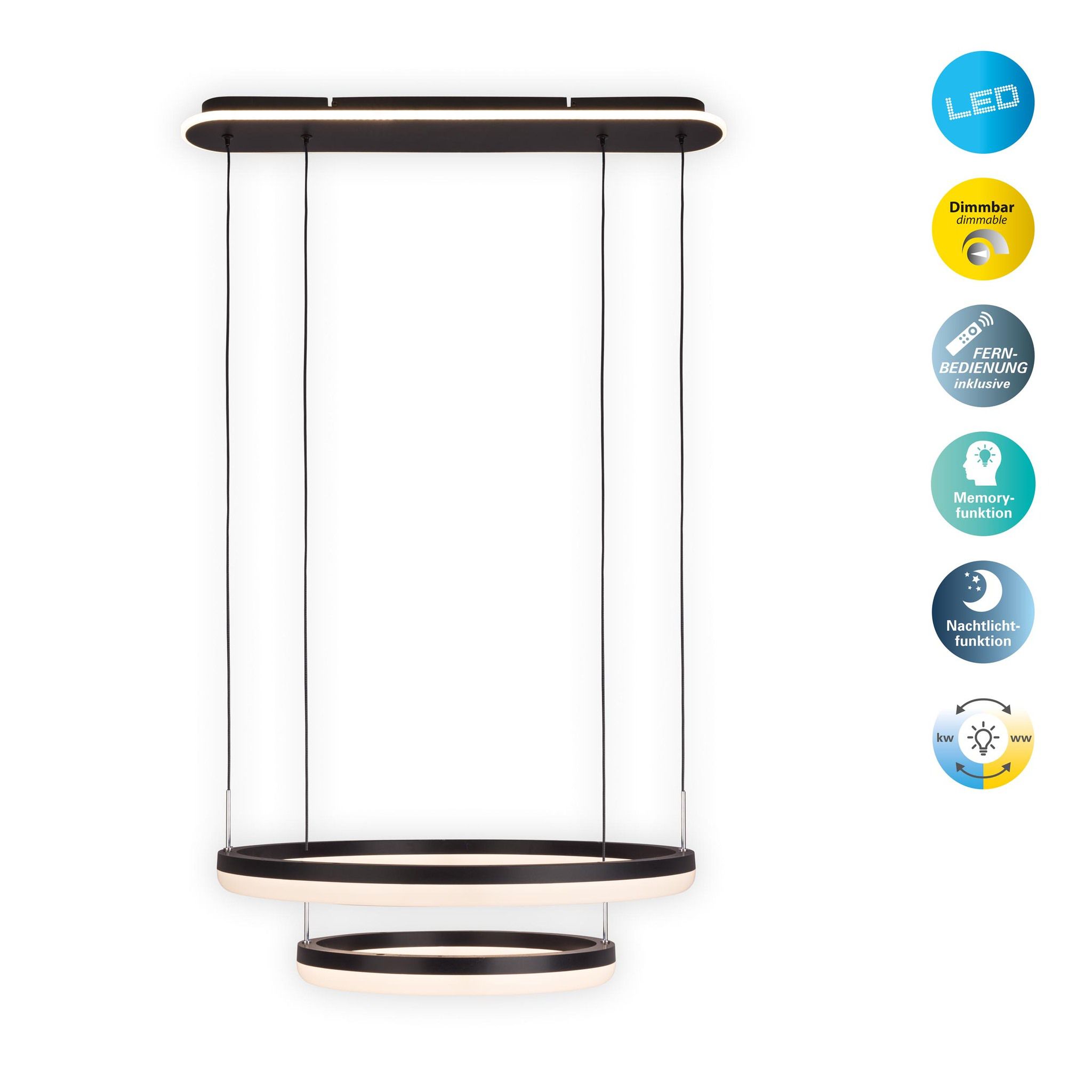 LED-CCT-Pendelleuchte CIRCULO - LED-Modul, 48W, IP20