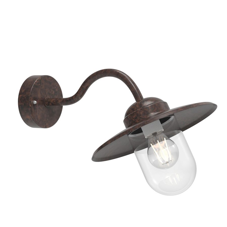 Luxembourg, Wandleuchte, Rost - E27, max.60W, IP54