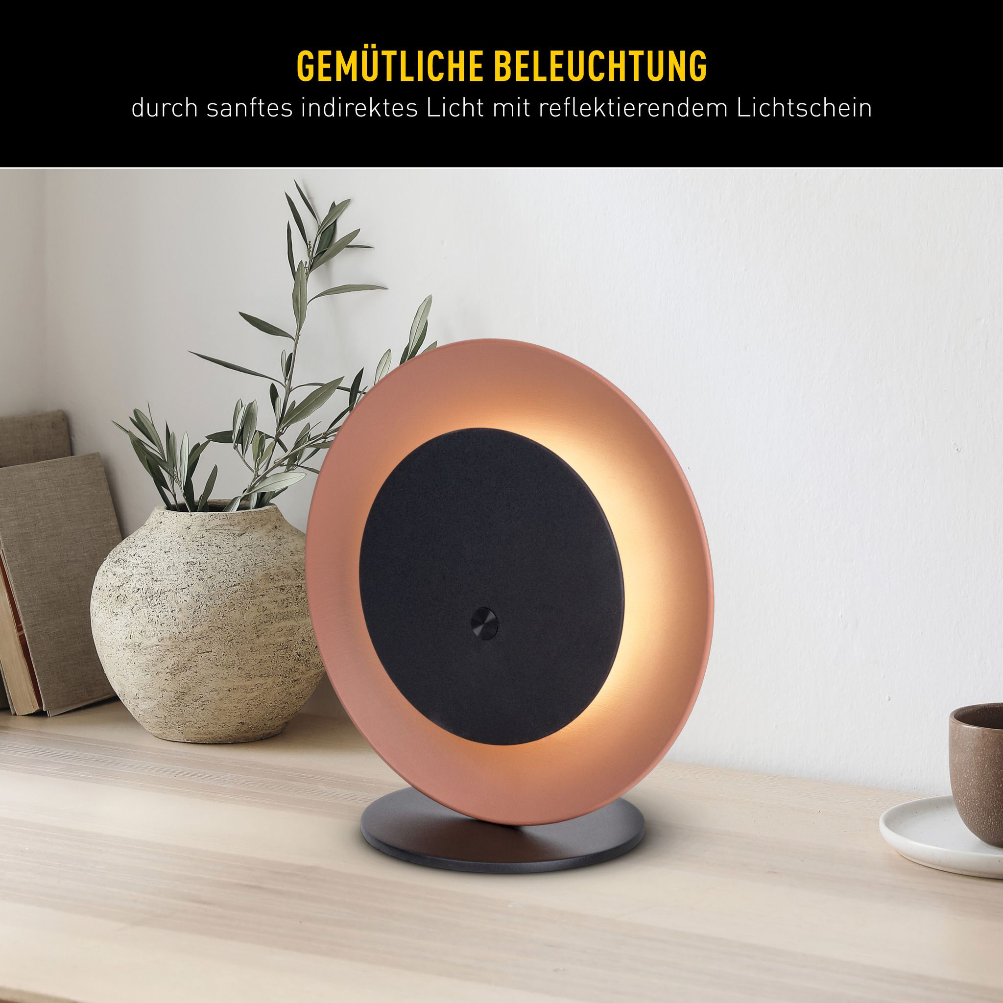 Solar- Tischleuchte Hängeleuchte SOLAN mocha mousse H: 41,5 cm - 3000K, 120lm, 1W, IP54