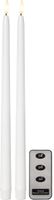 LED Dinner Kerze 2P Flamme Slim - IP20, Warmweiss, 2 LED's