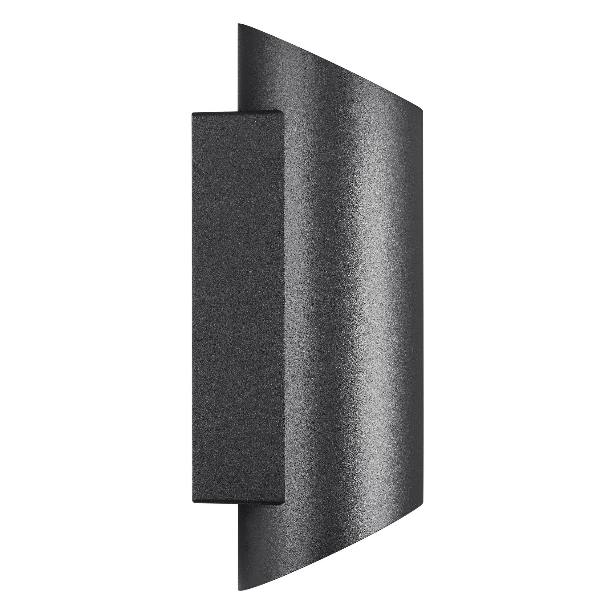 Nico Round 22, Wandleuchte, Schwarz - GU10, IP54, max.2*25W