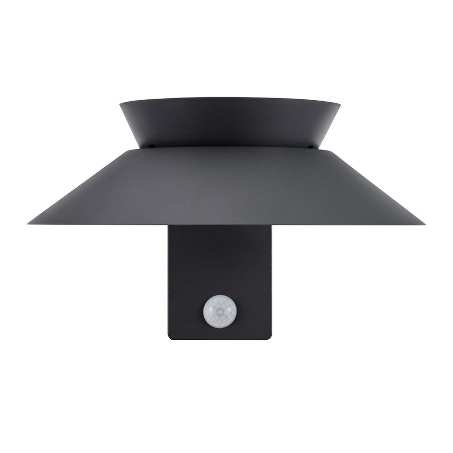 Solar-Wandleuchte Justina Antrazit - 5W, 3000K, 400lm, IP44
