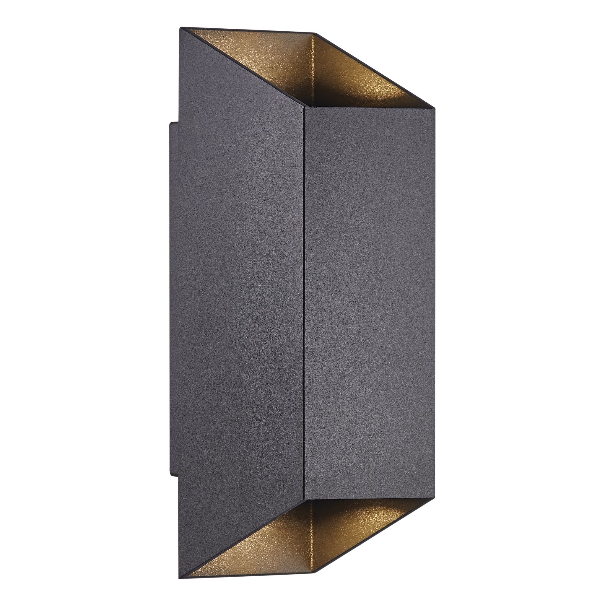 Nico Square 22, Wandleuchte, Schwarz - GU10, IP54, max.25W