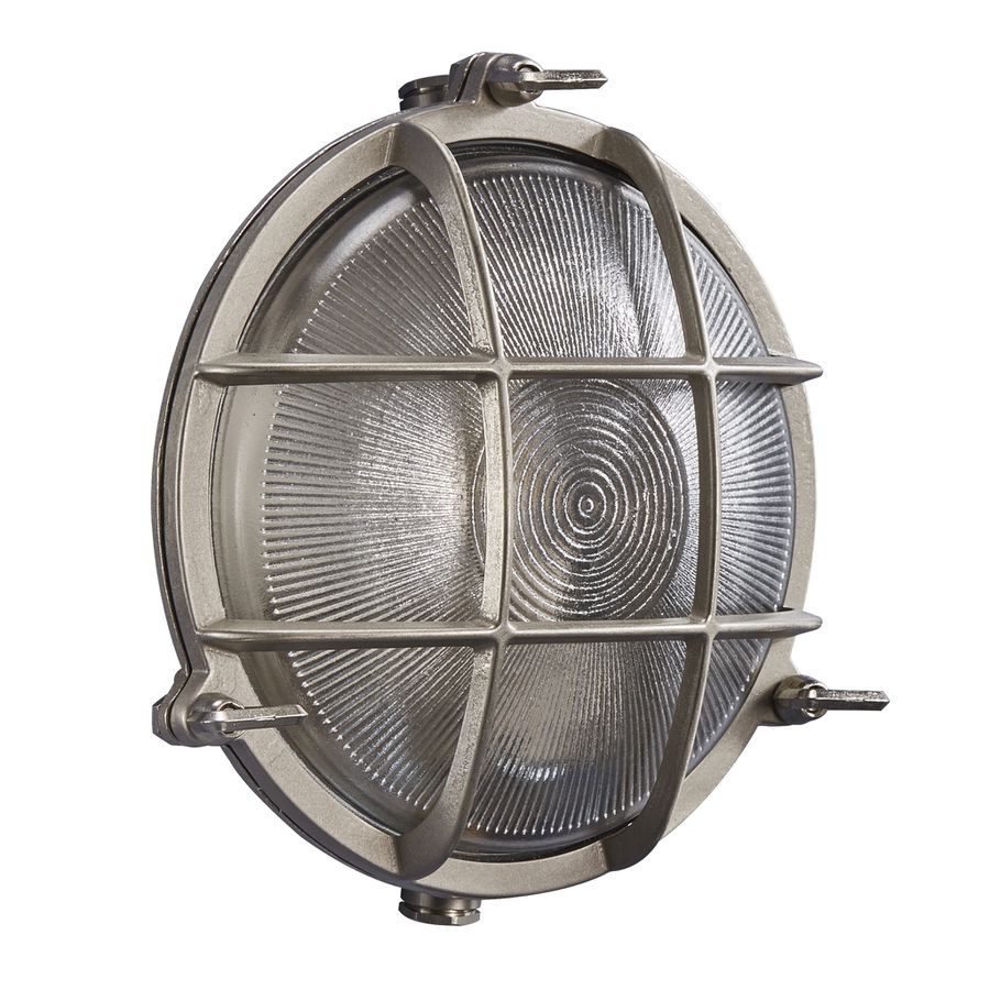 Polperro, Wandleuchte, Nickel - E27, max. 12,5W, IP64