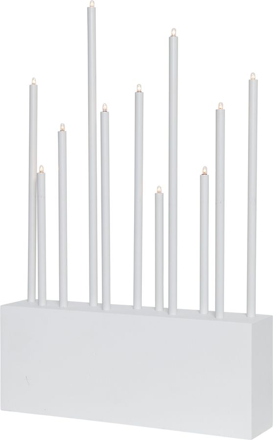 Kerzenleuchter Buzz - IP20, Weiss, Warmweiss