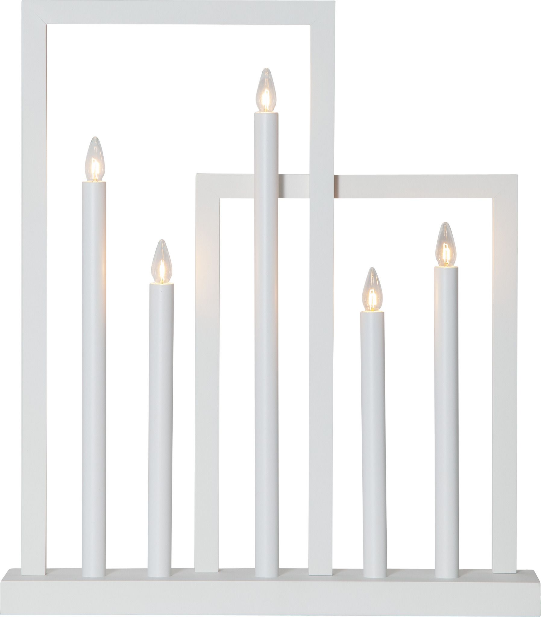 Kerzenständer Frame - IP20, Neutralweiss, 5 LED's