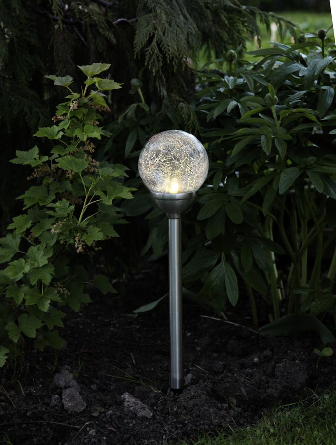 Lampe solaire de chemin oma - Rostfreier Stahl, Lichtfarbe Warmweiss
