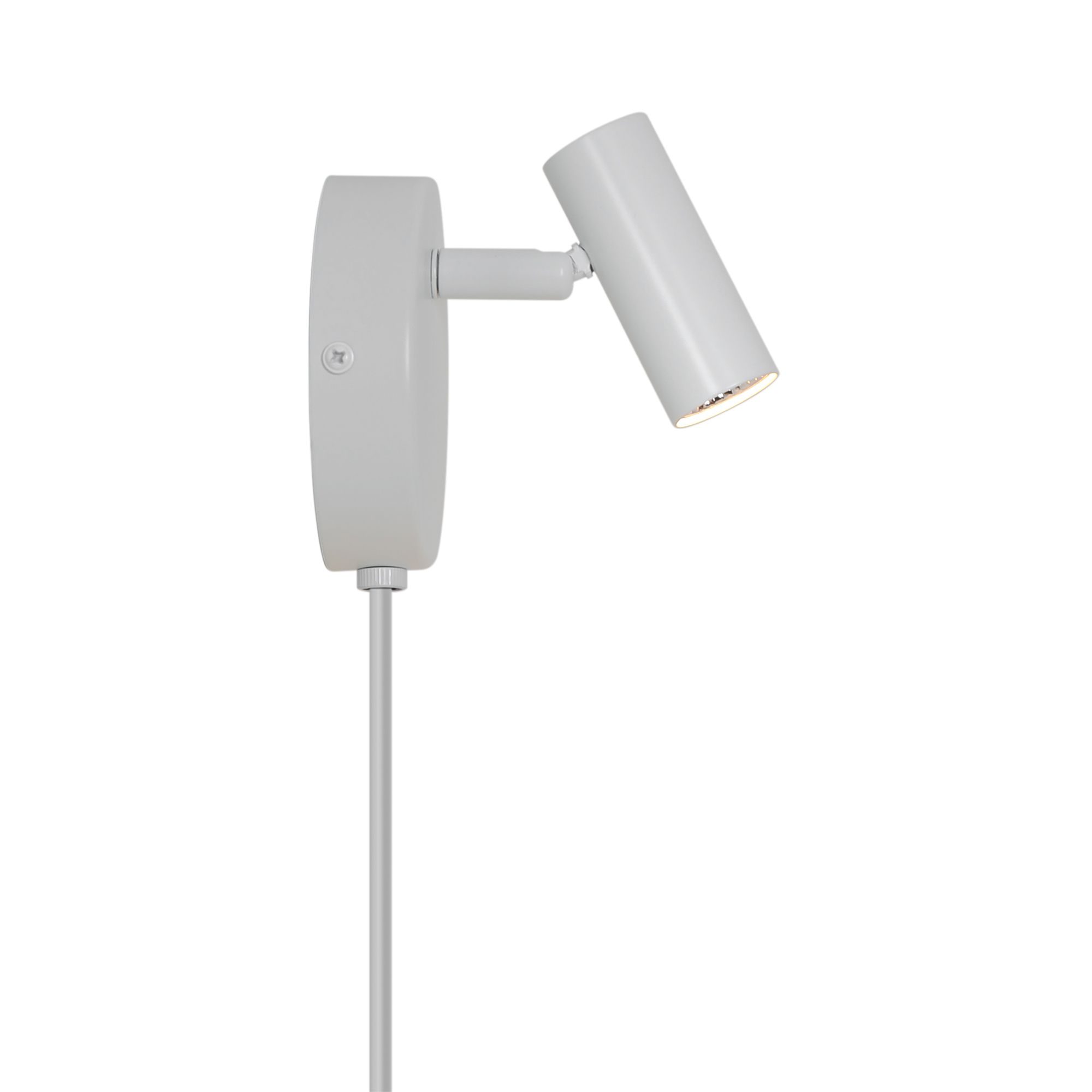 Wandleuchte Omari Round Weiss - LED, IP20, 230V