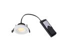 LED Einbaudownlight ALIKI - 8W, 560lm, 2700K, IP44, CRI 90, weiss, dimmbar, D=96mm, H=45mm, BL=83mm