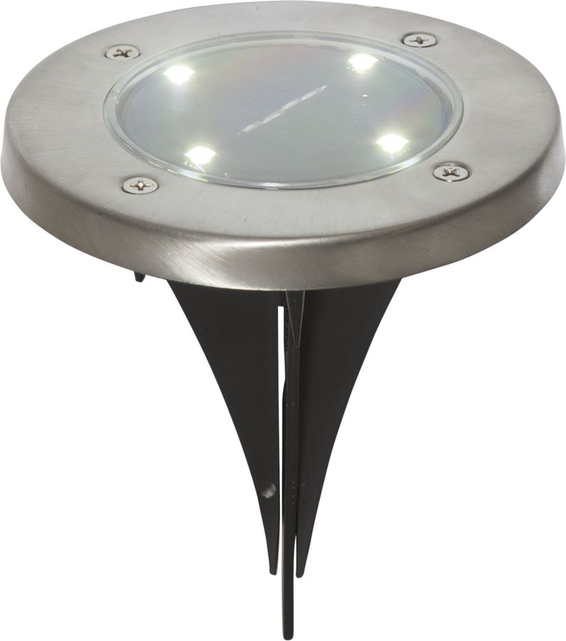 Solar 3-p Lawnlight - Silber, Lichtfarbe Warmweiss