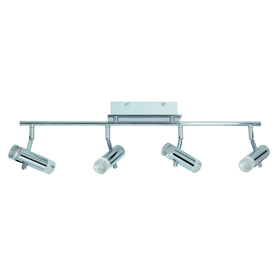 LED Deckenleuchte Garda (4er Spot) - 18W, 1300lm, 3000K, IP20, chrom, nicht dimmbar, L=660mm, B=80mm, H=185mm