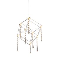 LED Pendelleuchte Araneus chrom - LED fest verbaut, 3000K, warmweiss
