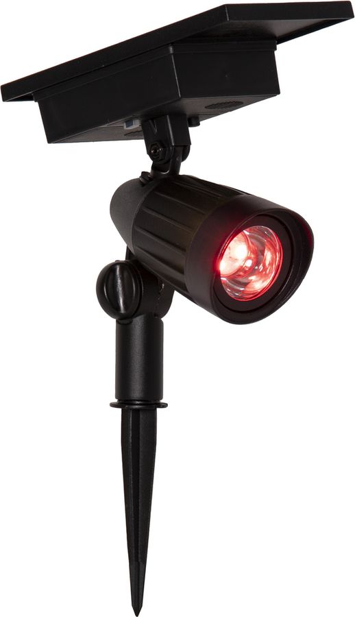 Solar Spotlight Powerspot - Indoor, Outdoor, RGBW, Schwarz