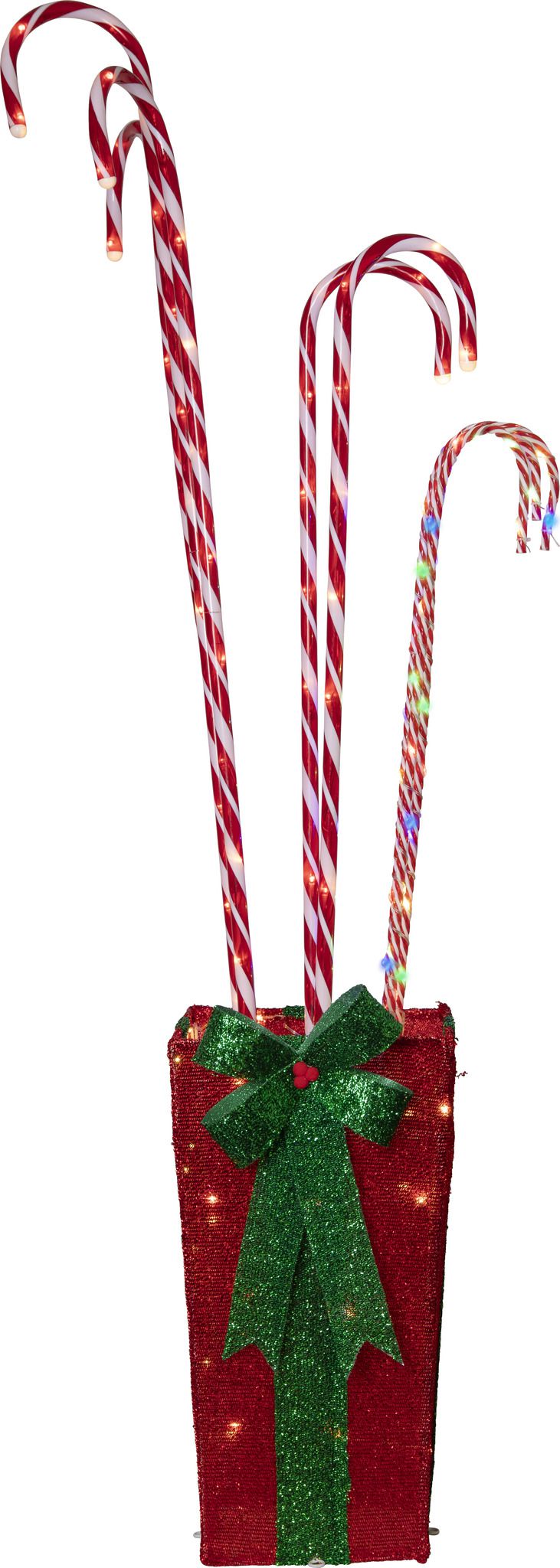 Outdoor Decoration CandyCane - IP44, Multicolor,Rot