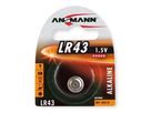 Alkaline cella a bottone LR43 / LR1142 / AG12 - 1er Blister