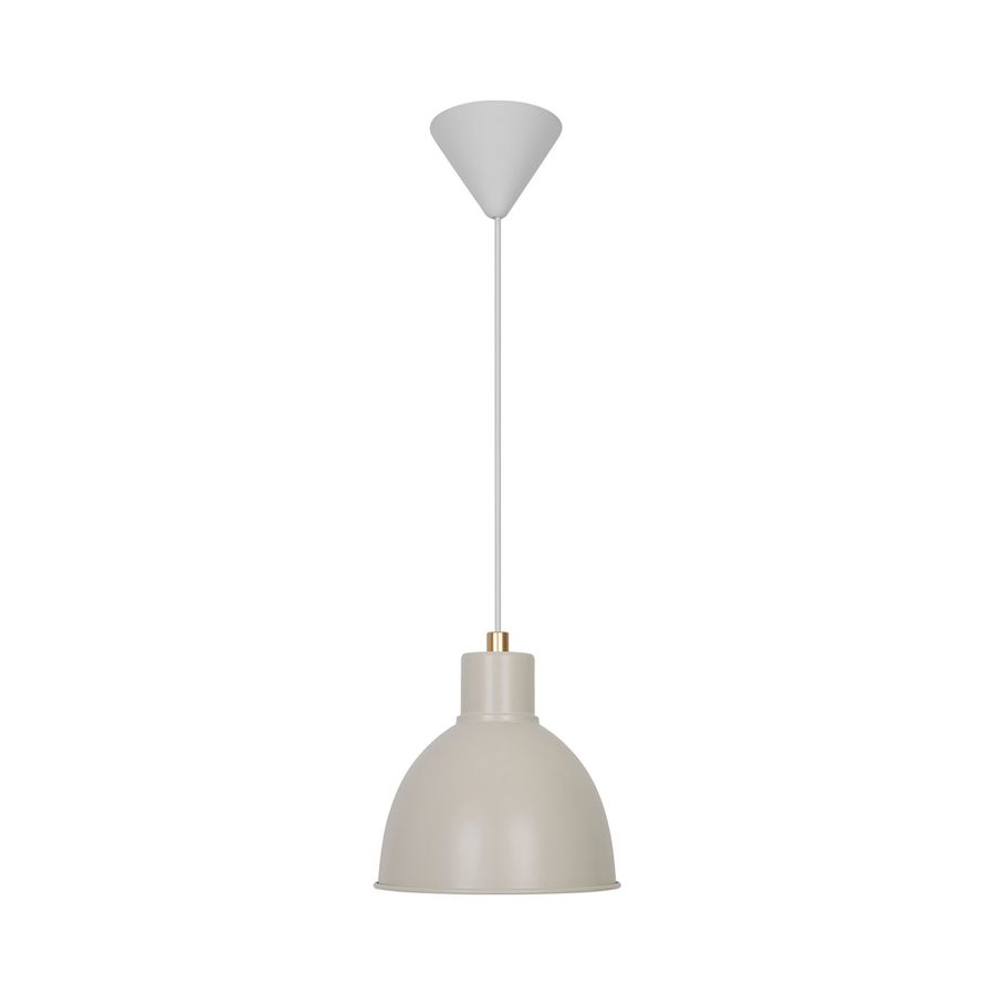 Pendelleuchte POP (Beige) - E27, max. 40W, IP20, beige, dimmen optional, exkl. Leuchtmittel, D=215mm, H=230mm, PL=2230mm