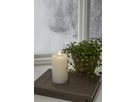 LED Pillar Kerze Flamme Flow - Indoor, Weiss, 15 cm höhe, Timerfunktion